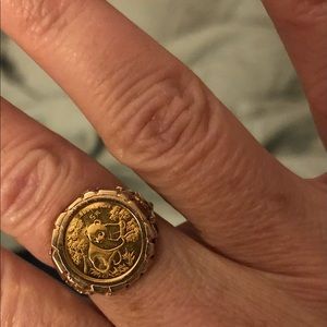 My new Panda 🐼 Coin Ring! Been waiting a year to get him!!